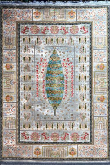 طرح 52 - فرش پردیسان - 1200 شانه - کلکسیون قم